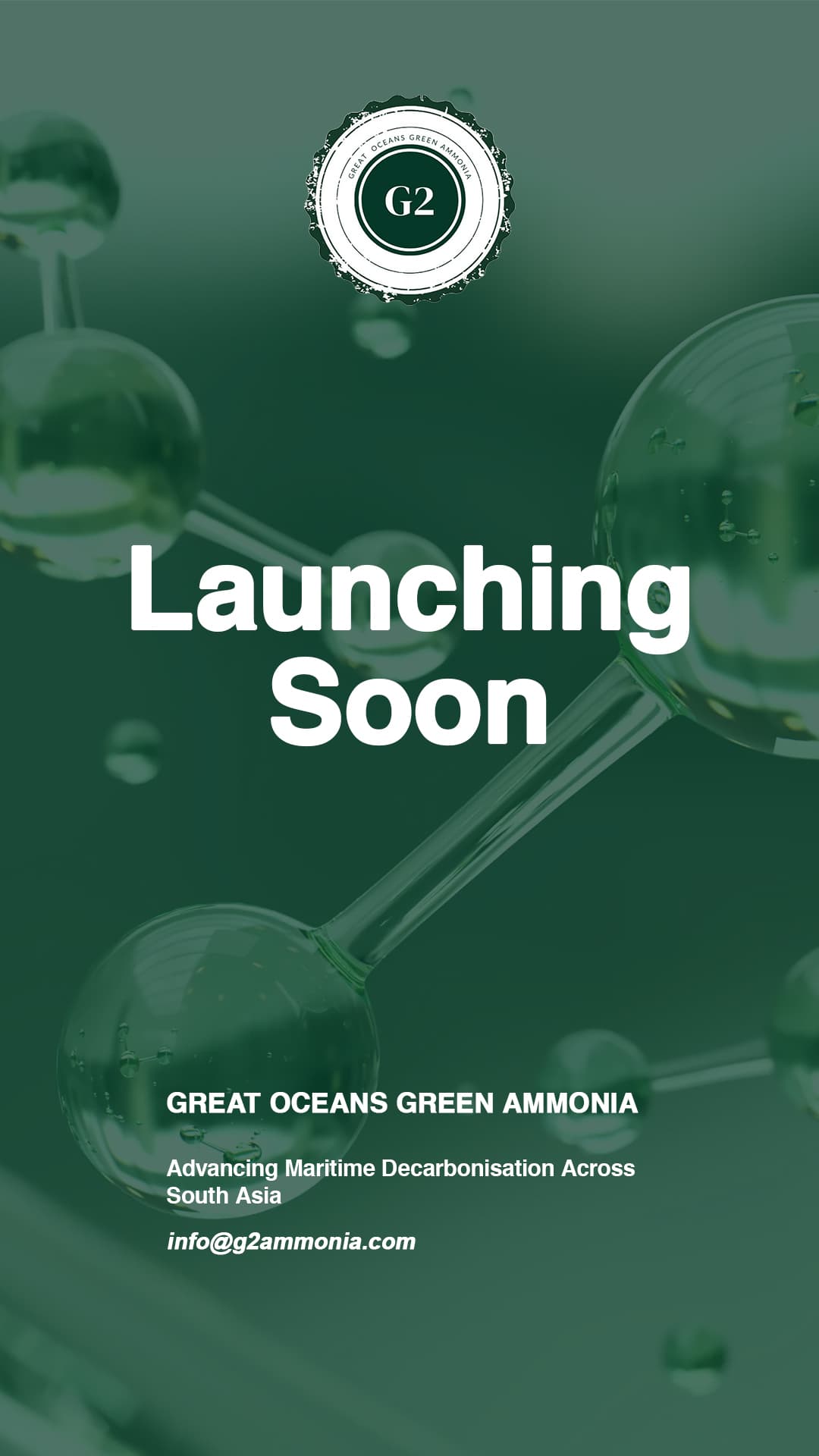 Great Oceans Green Ammonia - Launching Soon Mobile